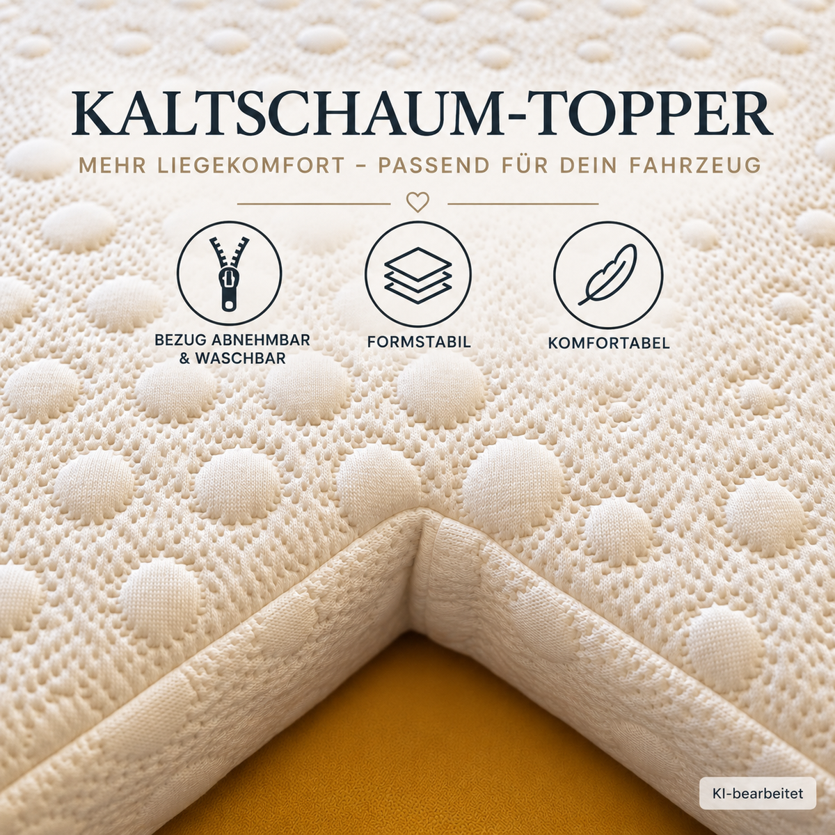 Kaltschaum-Topper nach Maß von VanBettie – Produktansicht 1
