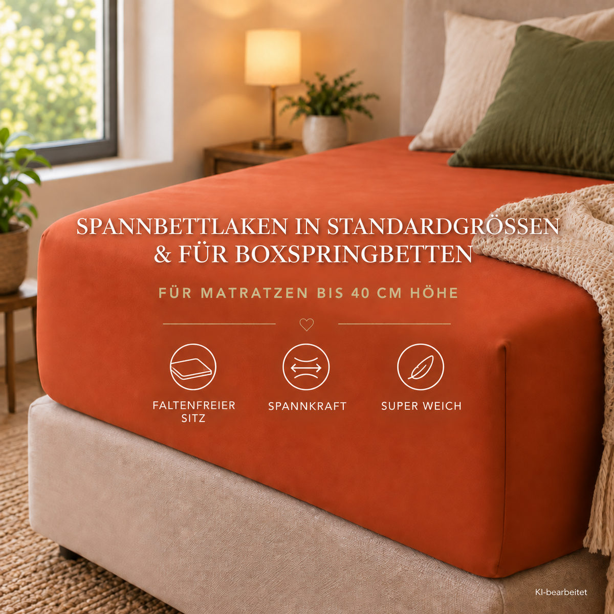 Spannbettlaken in Standardgrößen & für Boxspringbetten