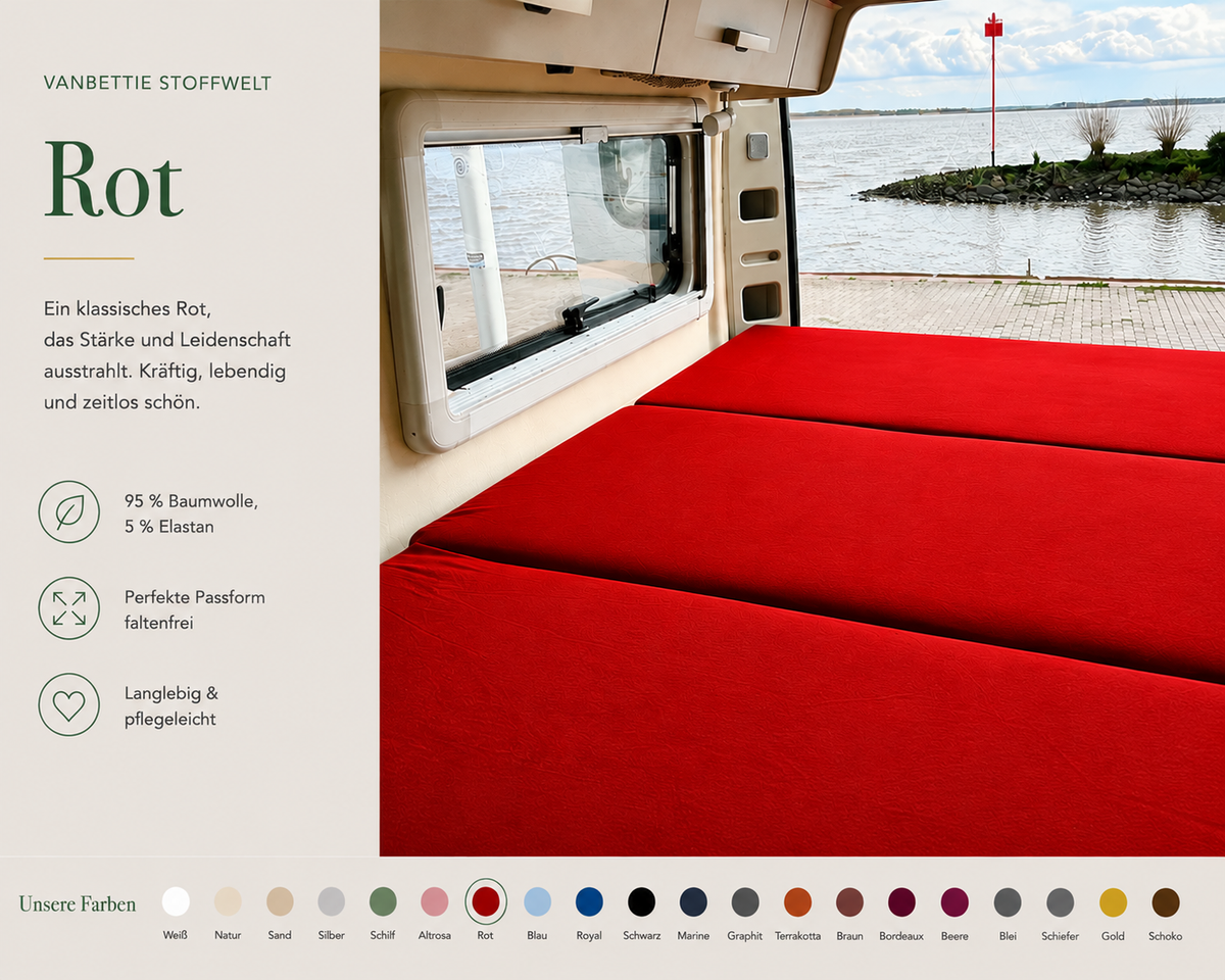 VanBettie Stoffwelt – Farbe Rot