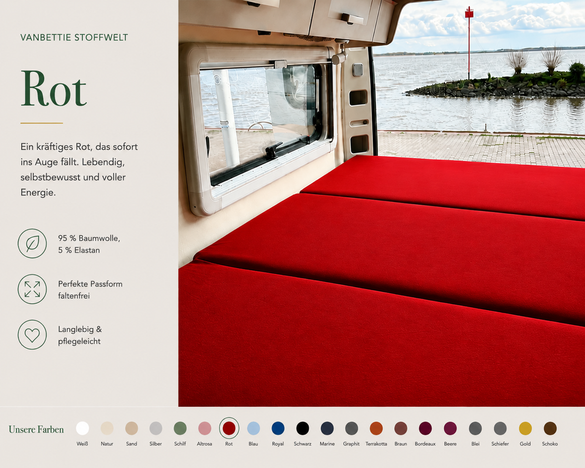 VanBettie Stoffwelt – Farbe Rot