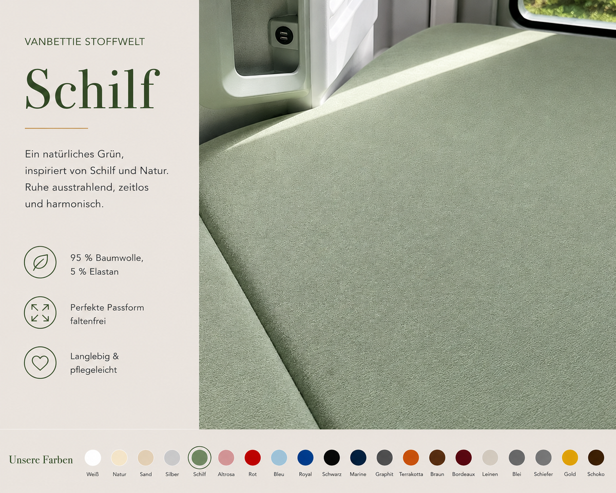 VanBettie Stoffwelt – Farbe Schilf