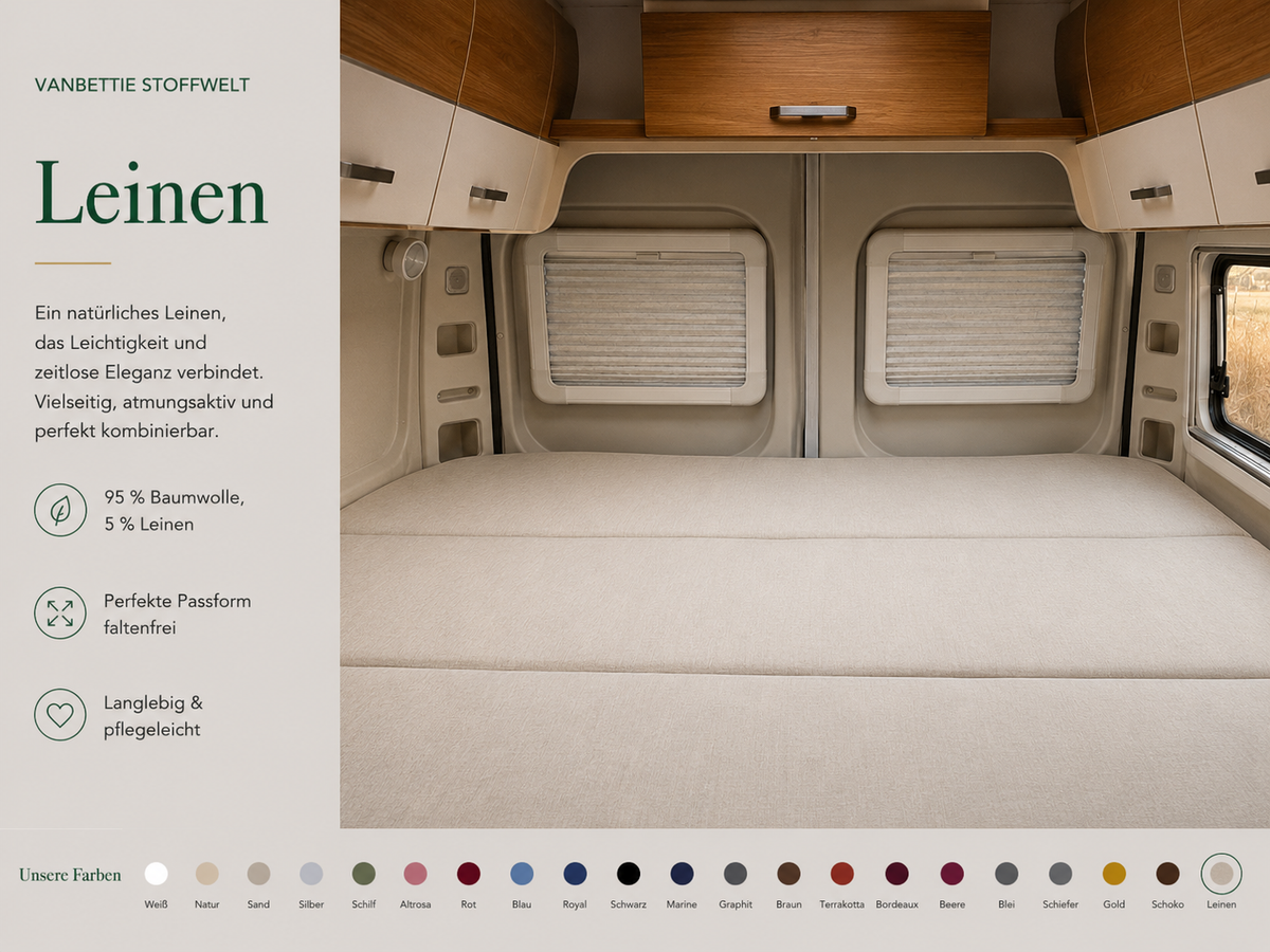 VanBettie Stoffwelt – Farbe Leinen